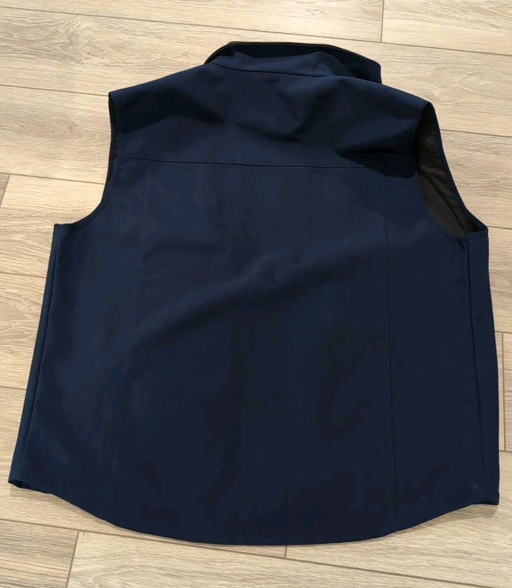 ST.JOHN'S BAY  WIND&WATER PROOF BLUE VEST and LANDS END SHIRT MEN'S XL TWO ITEMS